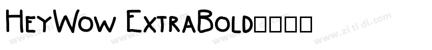 HeyWow ExtraBold字体转换